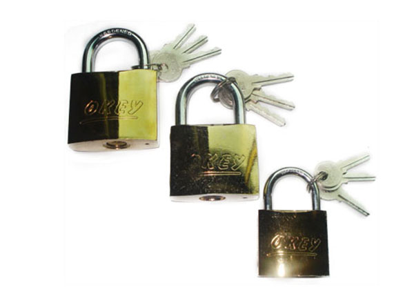 Thick gold-plated padlock-020