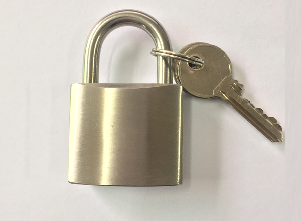 Stainless steel ARC type padlock