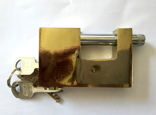 GOLD-PLATED RECTANGLE SQUARE KEY -043